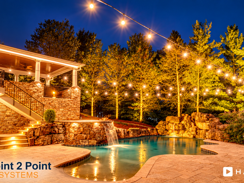 Landscape lighting installation